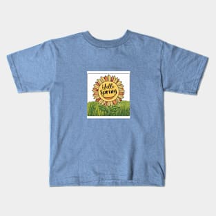 Hello spring Kids T-Shirt